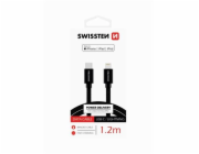 Swissten Datový Kabel Textile USB-C / Lightning Mfi 1,2 M Černý 100000474218