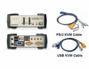 ATEN KVM switch CS-1732BC USB Hub 2PC audio+USB-PS/2