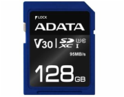 ADATA SDXC karta 128GB Premier Pro UHS-I U3 Class10 V30S 95/60MB/s