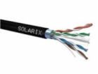 Solarix Kabel FTP PE drát c6 venkovní, 500m/špulka černý,...