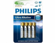 Philips baterie AAA ExtremeLife+, alkalická - 4ks