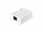 NETRACK 106-00 complete surface-mounted outlet 1xRJ45 UTP...