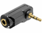 Delock audio adaptér stereo jack 3,5 mm 3 pin samec na samici pravoúhlou