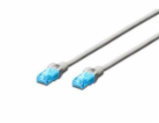 Digitus Ecoline Patch Cable, UTP, CAT 5e, AWG 26/7, šedý 5m, 1ks