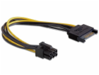 DeLOCK kabel napájecího adaptéru 15pin SATA > 6pin PCIe