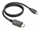 C-TECH CB-DP-HDMI-10 kabel DisplayPort/HDMI, 1m, černý