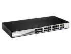 D-Link DGS-1210-24 28-port Gigabit Smart Switch, 24x GbE,...