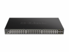 D-Link DGS-1250-52XMP Smart switch 48x Gb PoE+, 4x 1G/10G...