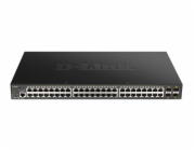 D-Link DGS-1250-52XMP Smart switch 48x Gb PoE+, 4x 1G/10G SFP+, 370W