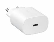 Samsung cestovní nabíječka EP-TA800XWE, Quickcharge 25W, kabel USB-C, bílá