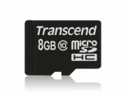 TRANSCEND MicroSDHC karta 8GB Class 10 8GB, bez adaptéru