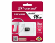 TRANSCEND MicroSDHC karta 16GB Class 10, bez adaptéru