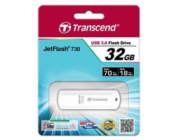 Transcend 32GB JetFlash 730, USB 3.0 flash disk, bílý