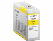 Epson C13T850400 - originální EPSON ink bar ULTRACHROME HD "Kosatka" - Yellow - T850400 (80 ml)