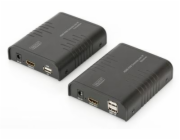 DIGITUS HDMI KVM Extender 120 m Voll HD via Network cable