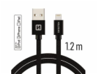 Swissten Datový Kabel Textile Usb / Lightning Mfi 1,2 M Č...