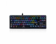 Modecom VOLCANO LANPARTY 2 PLUS RGB drátová mechanická herní klávesnice (GATERON Blue), LED podsvícení, USB, US layout