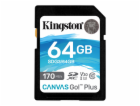 Kingston SDXC karta 64GB Canvas Go! Plus, R:170/W:90MB/s,...