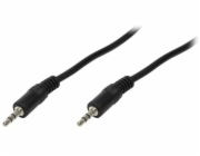 Kabel LogiLink Jack 3,5 mm – Jack 3,5 mm 10 m černý (CA1053)