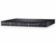 Dell N1548 Dell Networking N1548, 48x 1GbE + 4x 10GbE SFP+ fixed ports, Stacking, IO to PSU airflow, AC