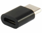 Equip USB-C - microUSB USB adaptér černý (133472)