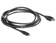 Delock - Kabel HDMI s ethernetem - HDMI s piny (male) do 19 pin micro HDMI Type D s piny (male) - 2 m