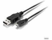 Equip USB-A - microUSB USB kabel 1,8 m černý (128523)