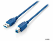 Equip kabel USB-A – USB-B USB 3 m modrý (128293)