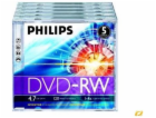 1x5 Philips DVD-RW 4,7GB 4x JC