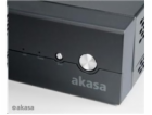 AKASA case Crypto VESA, MiniITX, černá + 80W AC adaptér