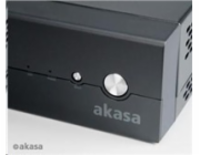 AKASA case Crypto VESA, MiniITX, černá + 80W AC adaptér