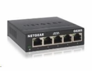 NETGEAR GS305 Nespravované L2 Gigabit Ethernet (10/100/1000) Černá