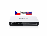 Tenda S16 - 16x 10/100 Mbps Fast Ethernet Switch, Fanless-bez ventilátorů, Desktop