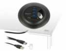 DeLOCK stolní hub 3 port USB 3.0, čtečka karet