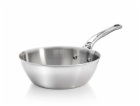 De Buyer Affinity Sauté Pan Stainless Steel curved  24 cm