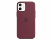 iPhone 12 mini Silicone Case with MagSafe Plum/SK