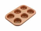 Lamart LT3091 Forma na 6 muffinů COPPER, 26,5 x 18 cm