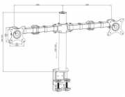 iiyama DS1002C-B1, držák na monitor