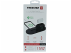 Swissten Wireless Nabíječka 3V1 Černá