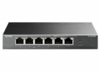 Switch TP-Link TL-SF1006P 6x LAN, 4x PoE+, 67W, kov