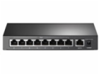 Switch TP-Link TL-SF1009P 9x LAN, 4x PoE+, 67W, kov