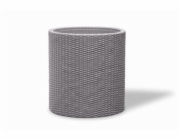 Květináč Keter Cylinder M Silver Grey