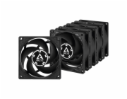 ARCTIC P8 PWM PST Case Fan - 80mm case fan with PWM control and PST cable - Pack of 5pcs