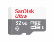 SanDisk MicroSDHC karta 32GB Ultra (100MB/s, Class 10, Android) + adaptér