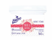 Papírové vatové tyčinky 100% natural Linteo 160 ks v sáčku