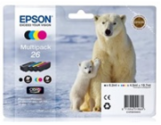 EPSON ink čer+bar "Lední medvěd" CLARIA Premium 26 - multipack (CMYK)