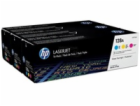 HP 128A CMY 3-pack LJ Toner Cart, CF371AM (1,300 / 1,300 ...