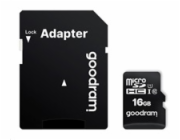 GOODRAM MicroSDHC karta 16GB M1AA, UHS-I Class 10, U1 + adaptér