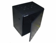 XtendLan 19" 9Ux600mm 450mm WS-9U-64-FS-BLACK XtendLan 9U/600x450, na zeď, jednodílný, plné dveře, úprava proti vykradení