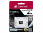 TRANSCEND MicroSDHC karta 4GB Class 10, bez adaptéru